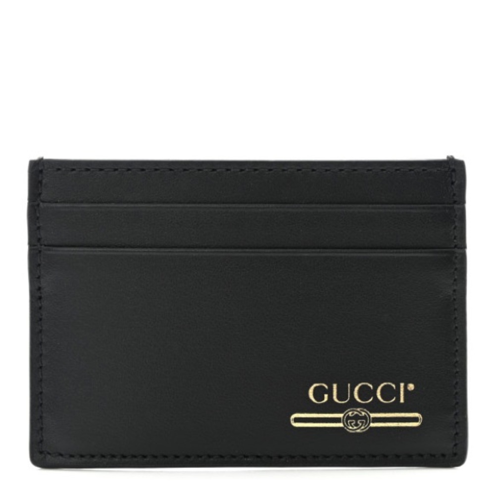 Gucci Black Leather Card Holder
